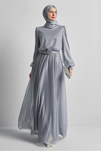 Alvina Belted Evening Dress 45607