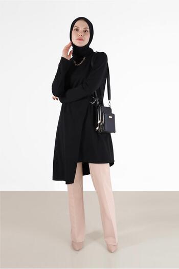 Alvina Asymmetric Cut Side Tie Tunic - 42421