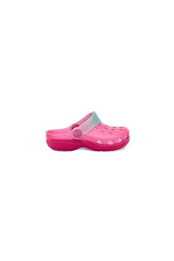 IGOR Children's Pink Color Slippers