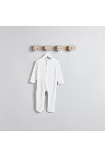Juniors Horse Applique Sleepsuit with Round Neck and Long Sleeves