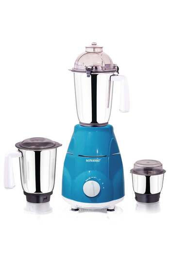 sonashi 3-in-1 Mixer Grinder - Powerful Motor with 3 Speed Setting and Pulse