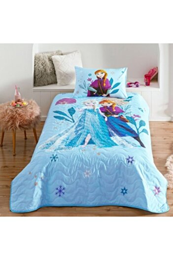 Taç Set 1 person, duvet cover and pillowcase, 100% cotton, Tac, Frozen Flower Power