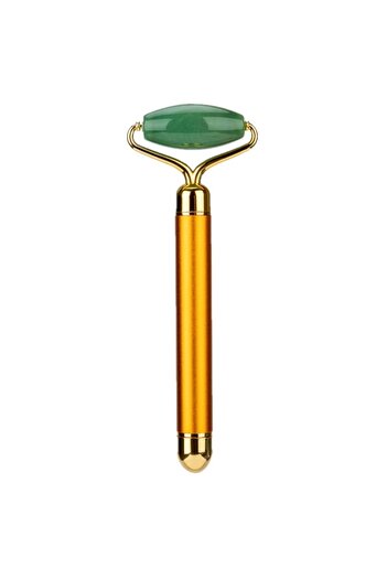 MACVI Macvi® vibrating jade roller, facial and body massage, anti-wrinkle, concealer, lifting functions, Green