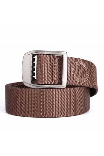 PUFO Prime casual belt for men 3.8 x 120 cm, brown