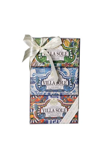 Nesti Dante Villa Sole Soap Set 3*250Gr |   General Care |   Fresia Blu, Fico D'India Di Taormina, Chino