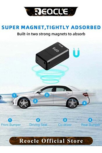REOCLE Tracker with APP Control Mini Anti-lost Tool Strong Magnetic Vehicle Anti-Lost Tracker