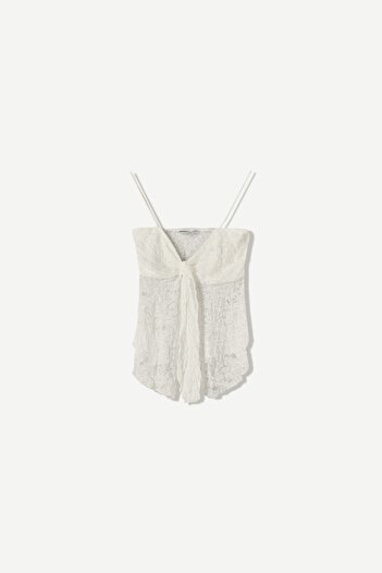 Bershka Strappy Lace Top