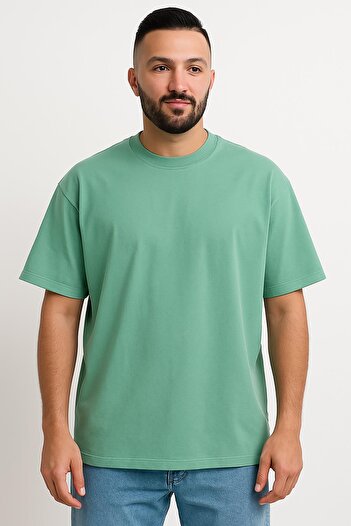 WAFRA Men's Oversize Tshirt (Loose Fit) Premium Quality Plain Model