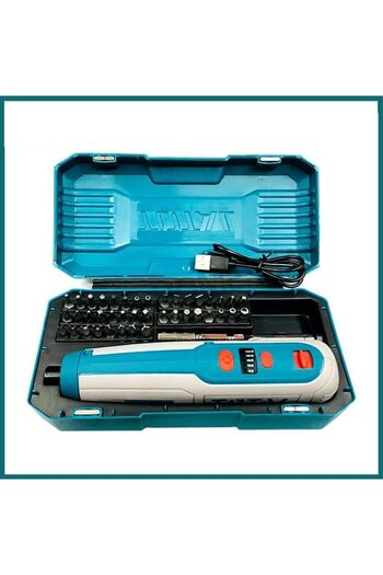 TOTAL T.O.T.A.L Cordless Lithium-ion Screwdriver with 42 Pcs Accessories-TSDLIO403