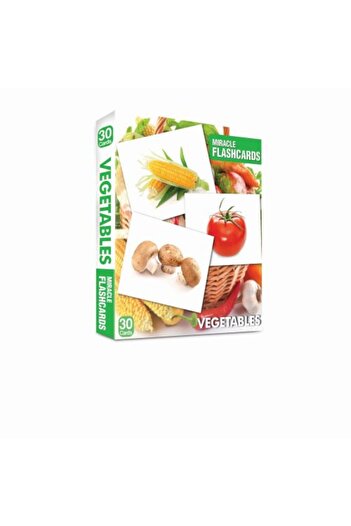 İthaki Yayınları Vegetables Miracle Flashcards (30 Cards)