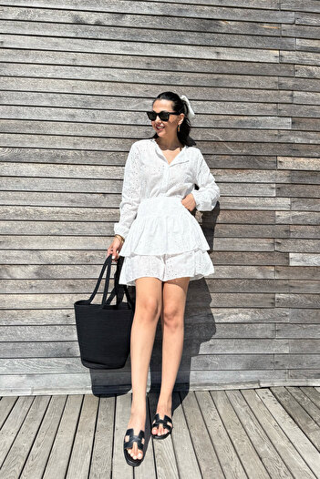 Seda Yalçın Atelier Біла сорочка з піджаком