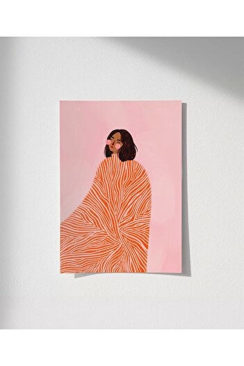 VOGLOO Frameless Poster Abstract Warmth