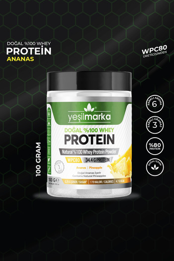 yeşilmarka Pineapple 100 g - Natural Whey Protein Powder