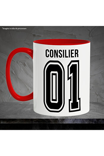 StoryGift Romania Mug With Text Counselor, And Number 01, Best, Appreciation, Personalized, 3, With, STG
