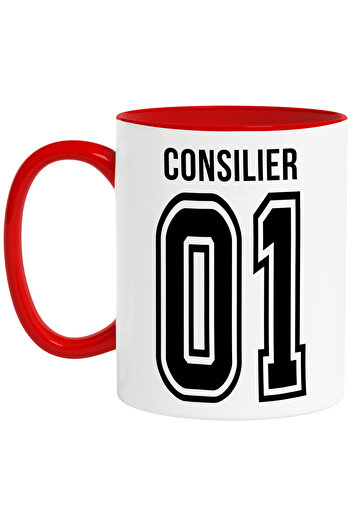 StoryGift Romania Mug With Text Counselor, And Number 01, Best, Appreciation, Personalized, 3, With, STG