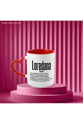 StoryGift Romania Mug With the Name Loredana, and Motivational Message, Funny, Charismatic, Wise, With, STG
