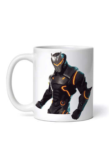 OEM Personalized white mug, Omega Fortnite, INOVATIX®. 330ml