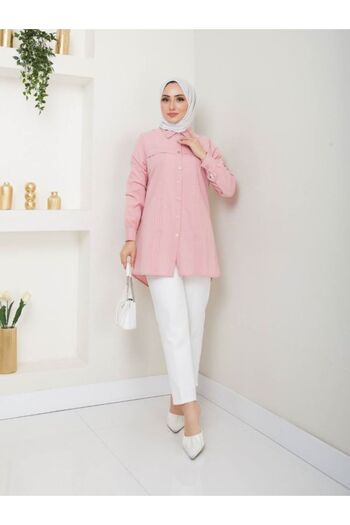 SHİROSA Nervül Detailed Hijab Tunic