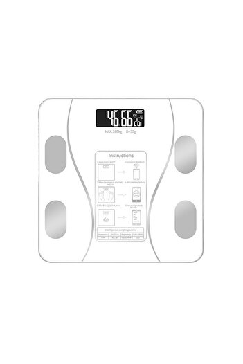 Flippy Smart Electronic Bathroom Scale with App, Digital Display, Thermometer, Max Support 180 Kg, 2