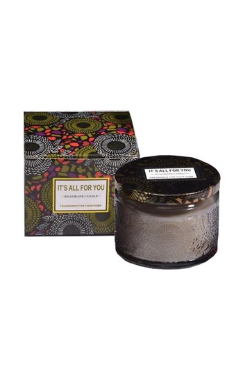 Flippy Scented Candle, Jar Model, Grey, Sandalwood Aroma