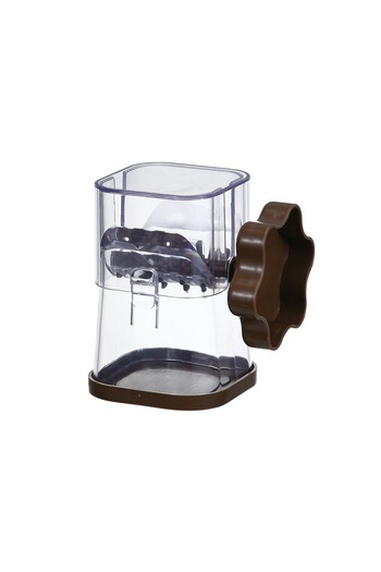 Flippy Crusher, Flippy, for Hazelnuts, Nuts, Chocolate, Manual, ABS, 10 x 7.2 cm, Brown