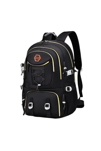 Flippy Multifunctional Travel Backpack, Flippy, for Hiking, Oxford Canvas, 34x16x52 cm, Black
