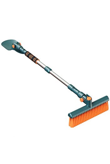 Teo Double-Headed Car Snow Scraper, Car Snow Removal, with Long Handle, Ergonomic, Detachable