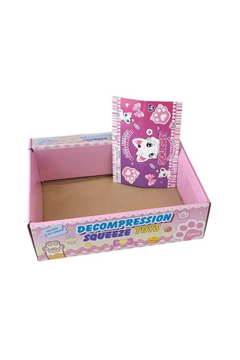dalip Packaging for Squishy Stress Relief Toys, Flippy, Slow Return, Pinch Family, Multicolor