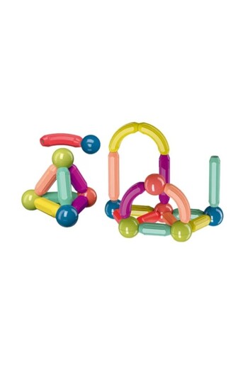 Flippy Set 25 Magnetic Construction Pieces, Flippy, Puzzle, Shapes, Multicolor