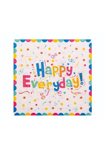 Flippy Set of 20 Table Napkins, Flippy, Paper, 33 x 33 cm, Happy Everyday Pattern, Multicolor
