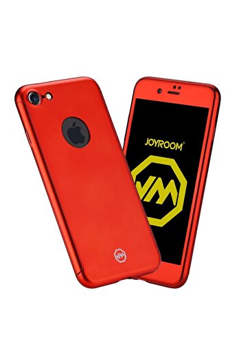 Joyroom Husa Apple iPhone 6/6S 6 (Fata + Spate) Rosu + Folie de protectie