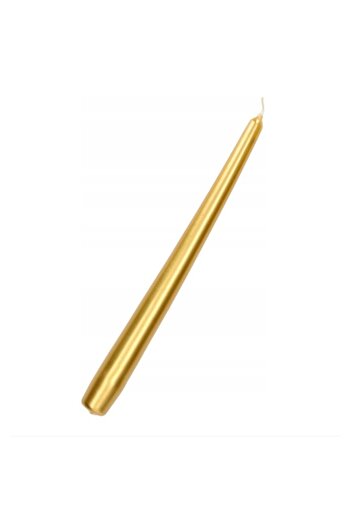 Flippy Lumânare decorativă, rabatabilă, pentru masă, 25 cm, parafină, fără fum, timp de ardere 7,5 ore, aurie