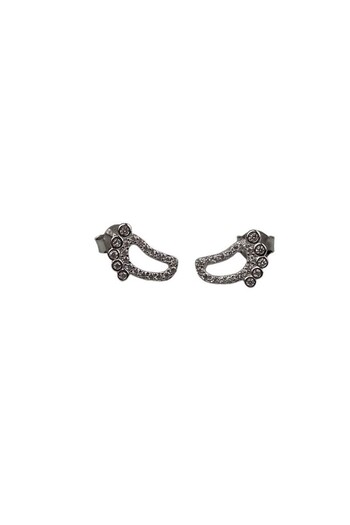 Flippy 925 Sterling Silver Earrings with Zirconia