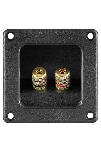 goobay 2-pole speaker terminal panel 11698