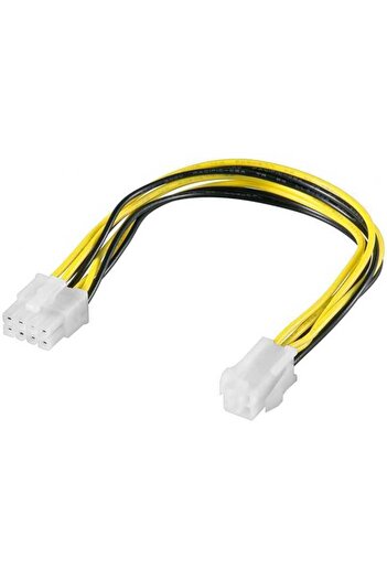 goobay PC ATX12 P4 Power Adapter Cable 4 Pin Father to PCIe 8 Pin Mother 0.2m