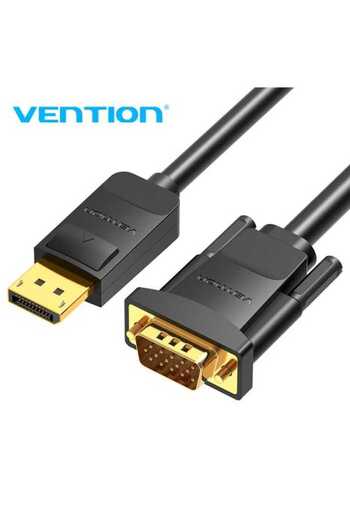 Vention DisplayPort - VGA cable 2m 1080P 60Hz 30AWG gold-plated black HBLBH