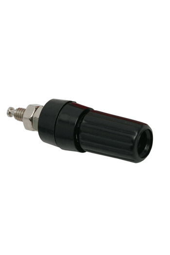 OEM 4mm female banana plug mountable, black plastic