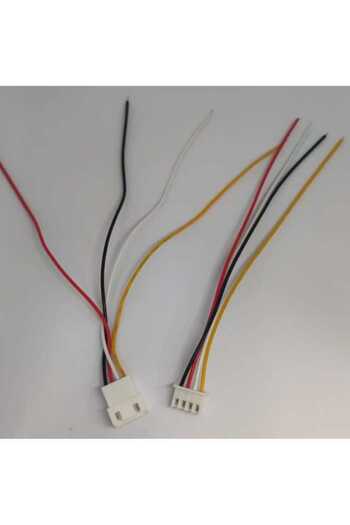 OEM Cable with 4-pin connectors, pitch 2.54 mm, female and male, with wires, set of 2 pcs.