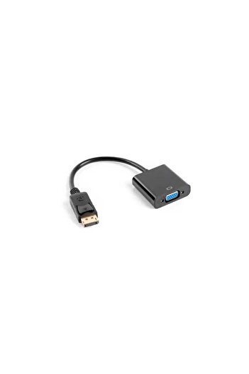 Lanberg Adaptor DisplayPort v1.1 mufa tata la VGA soclu mama 0.2m 1080p AD-0002-BK