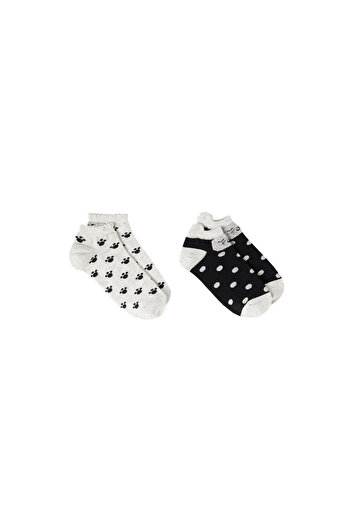 MANGO Black Girl's Socks 27001185