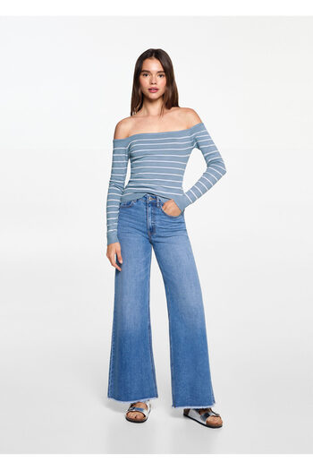 MANGO Woman Blue Girl's Sweater 77052932
