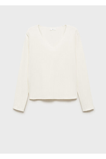 MANGO Off-White Girl's Sweater 77012936