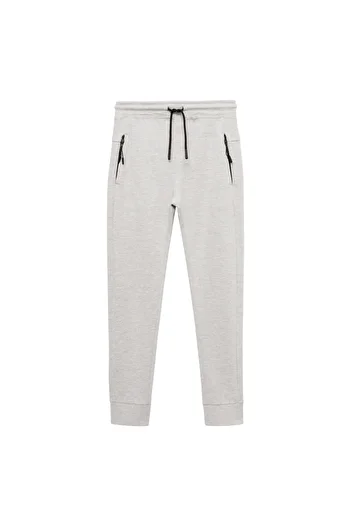 MANGO Woman Boy's Metal Gray Trousers