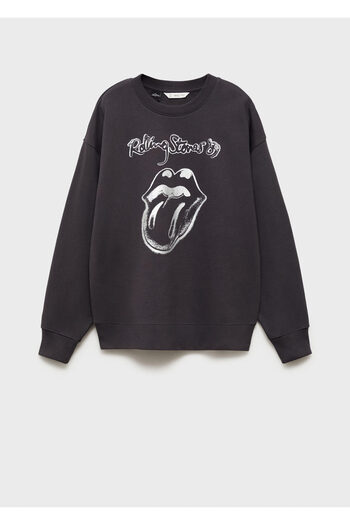 MANGO Anthrazitfarbenes Mädchen-Sweatshirt 87061516