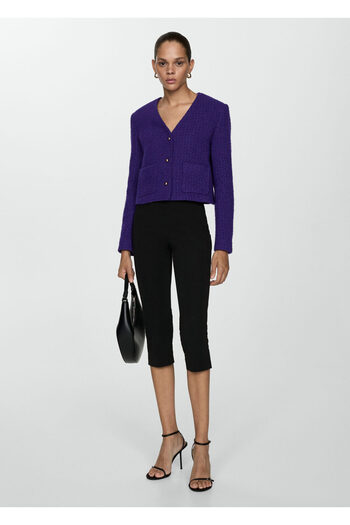 MANGO Woman Purple Women's Jacket 77034794