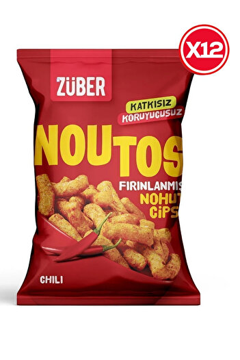 Züber Noutos Baked Chickpeas Chili 55g X 12 Pack
