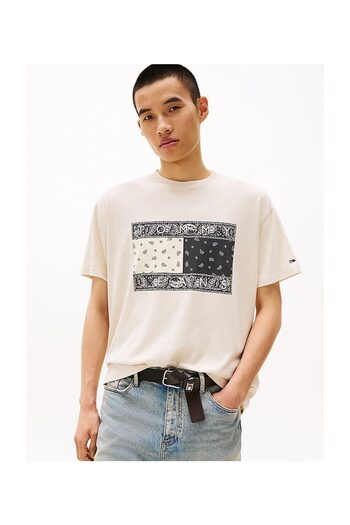 Tommy Hilfiger Pánské tričko TJM RLX PAISLEY FLAG TEE EXT