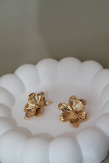 Luvix Design Gold Color Flower Form Xuping Earrings