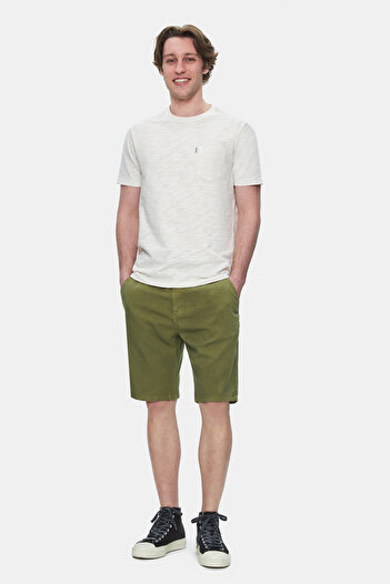 UCLA Valor Dark Green Gabardine Embroidered Standard Fit Men's Shorts