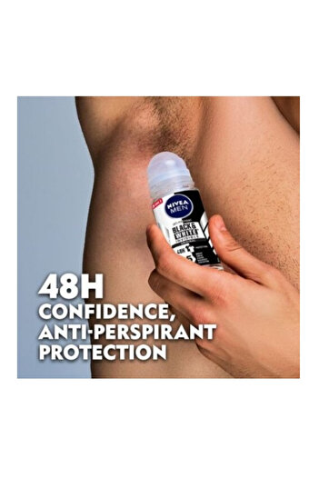 NIVEA Set 6x Antiperspirant Roll-on Men Black&white Invisible Original 50ml